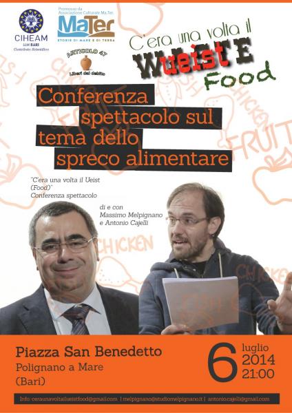 C'era una volta il Ueist (Food), la conferenza spettacolo sul tema dello spreco alimentare