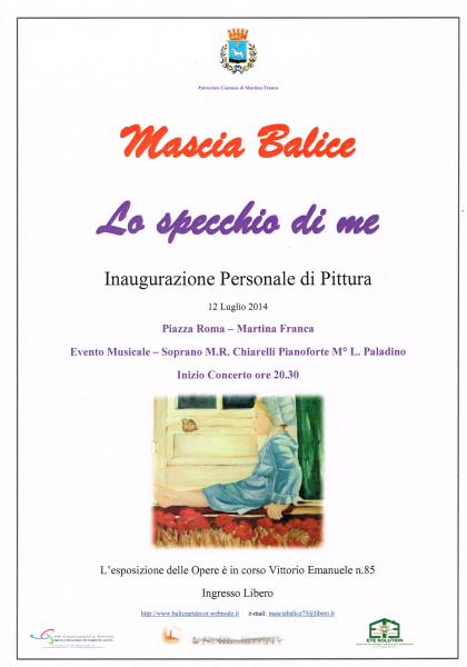 Mostra Personale di Pittura - Lo specchio di me