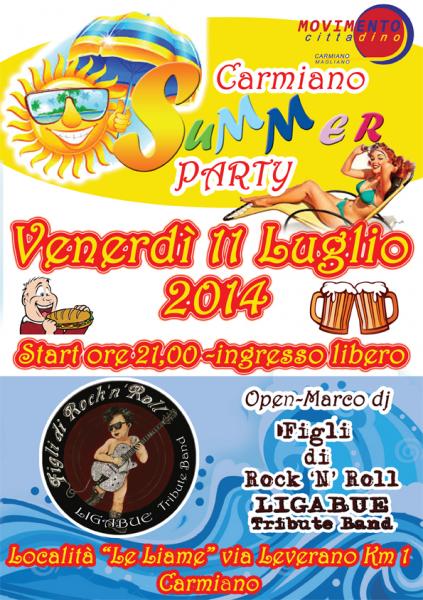 Figli di Rock 'N' Roll al Carmiano Summer Party