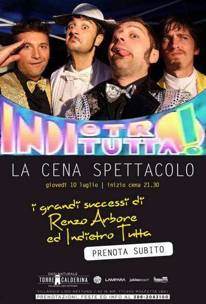 Anema & Pizza Cena Spettacolo Indietro Tutta