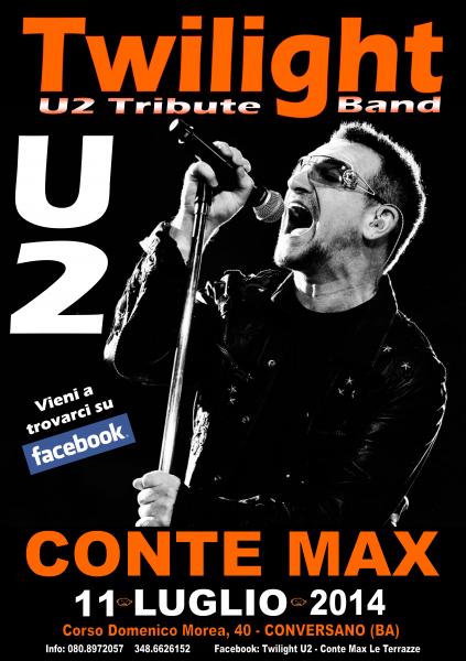 Twilight U2 Tribute Band in concerto al Conte Max