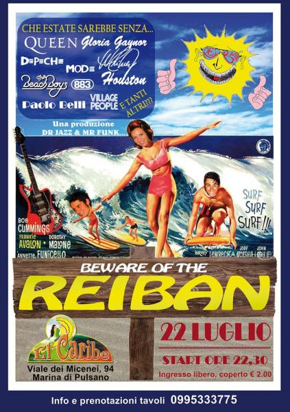 REIBAN - EVENTO RINVIATO AL 31 LUGLIO PER INCERTEZZE METEOROLOGICHE!
