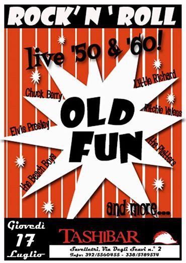 Serata Rock and roll anni '50 e '60 con gli "Old Fun" in concerto -