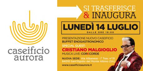 Inaugurazione nuovo Caseificio Aurora con Cristiano Malgioglio