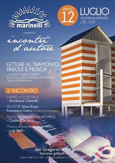 Incontri d’Autore a Bagni Marinelli: letture al tramonto, parole e musica
