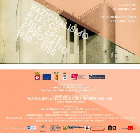 Razionalismo a Lecce: Stile Arte e Progetto 1930-1950