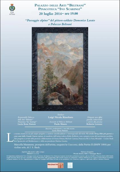 Presentazione del dipinto "Paesaggio alpino" di Domenico Larato