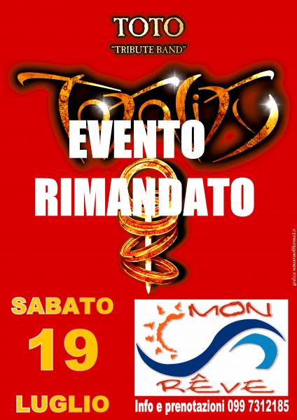 Evento Rimandato a data da destinarsi