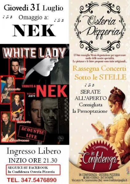 Concerti Sotto le Stelle, Omaggio a Nek - Filippo Neviani