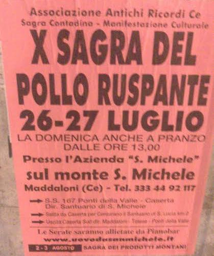 Decima sagra del pollo ruspante