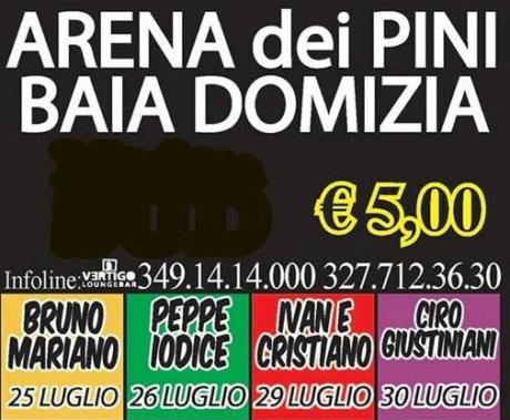 I comici di Made in Sud all'Arena dei Pini