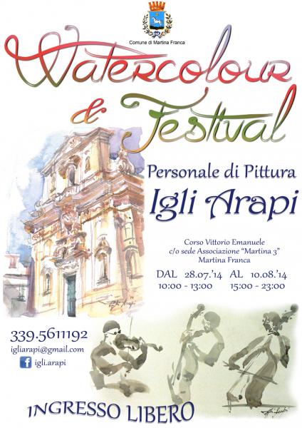 Watercolour & FESTIVAL: Personale di Pittura dell'artista Igli Arapi