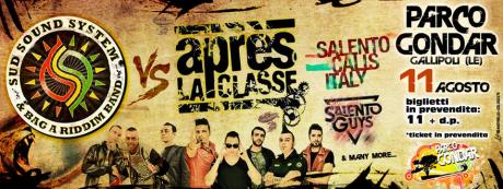 MADE IN SALENTO: l'11 agosto con Sud Sound System, Après La Classe, e il meglio del tacco d'Italia il Parco Gondar ospita un omaggio alla musica salentina!