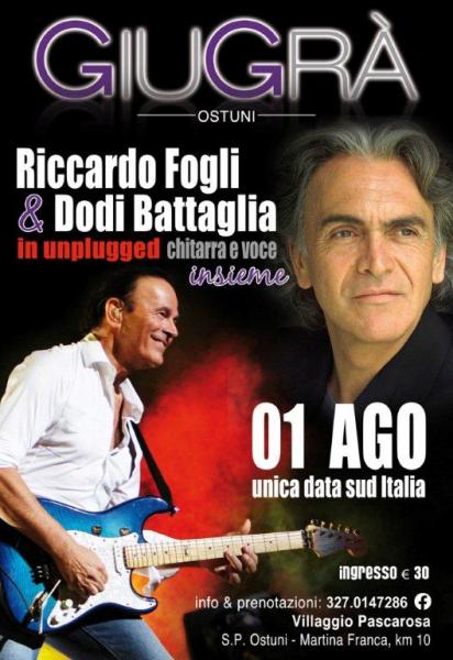 Riccardo Fogli e Dodi Battaglia in concerto