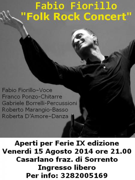Aperti per Ferie IX ediz Fabio Fiorillo – Folk Rock Concert