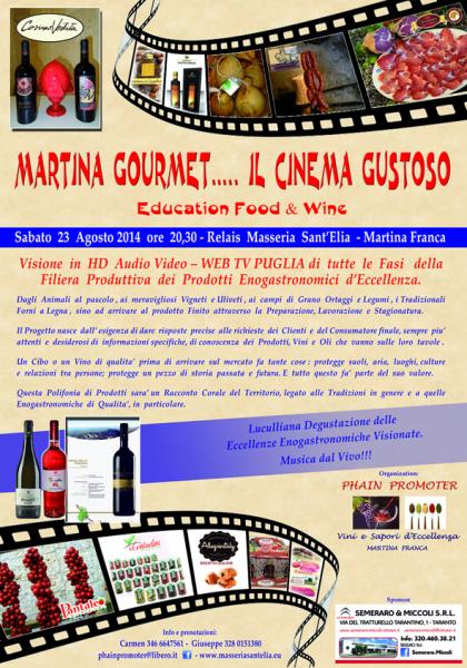 Martina  Gourmet… il Cinema Gustoso  -  Progetto  Education Food  &  Wine