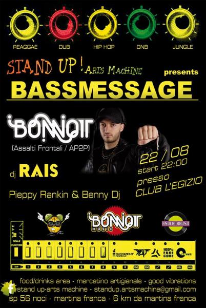 BassMessage a Night of Pure Reggae hiphop drum'nbass_special Guest:dj Bonnot (From Bergamo)