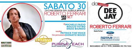 Roberto Ferrari (Radio DEEJAY) al Purple Beach