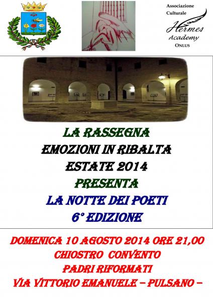 La Notte Dei Poeti 6° Edizione