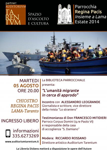 "L’umanità migrante in cerca di approdo"