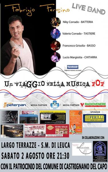 Fabrizio fersino live band a Leuca