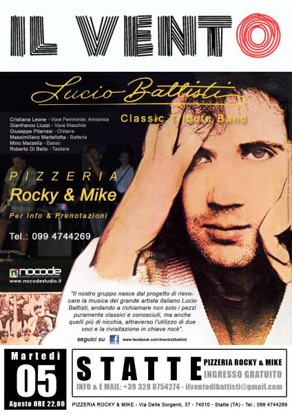 IL VENTO - (Lucio Battisti Classic Tribute Band) LIVE!