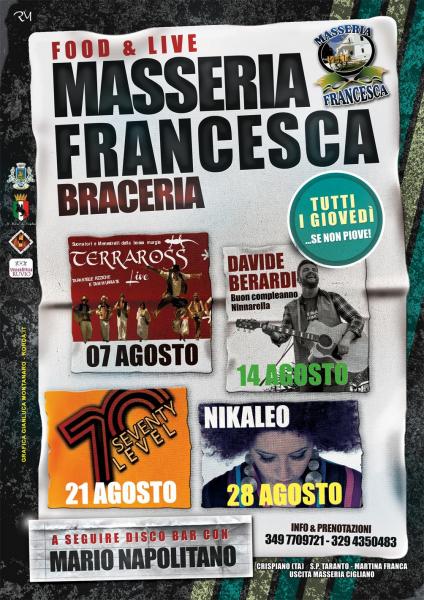 Il Giovedì della Francesca Masseria food&live
