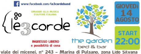 Le3corde (omaggio alla musica d'autore italiana) in concerto al "The Garden"