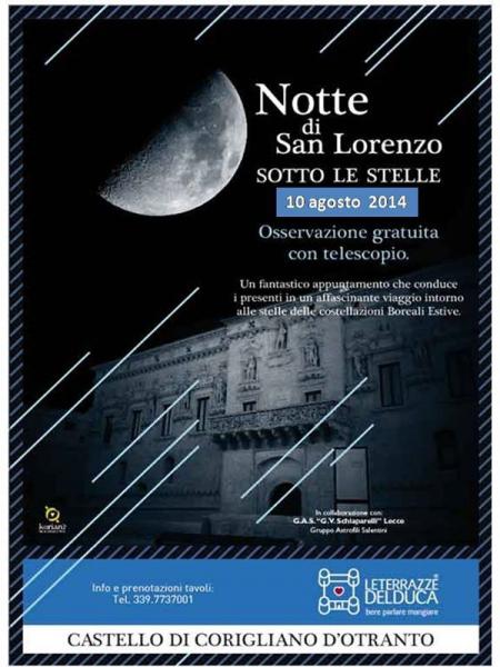 NOTTE DI SAN LORENZO .... Sotto le Stelle!!!