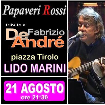 Tributo a Fabrizio De Andrè - PAPAVERI ROSSI