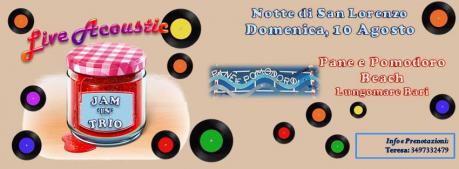 Notte di San Lorenzo a Pane e Pomodoro Beach - Jam in Trio Live Acoustic Music