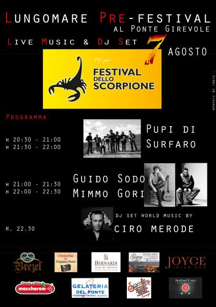 Pre festival al Ponte girevole - G.Sodo, M.Gori, Pupi di Surfaro, Merode Dj set