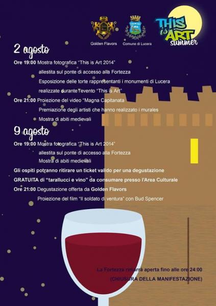 This is Art Summer - Mostre, degustazioni e proiezione del film ‘Il soldato di ventura’