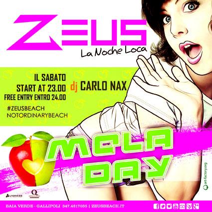 Mela Day: il sabato Zeus Beach