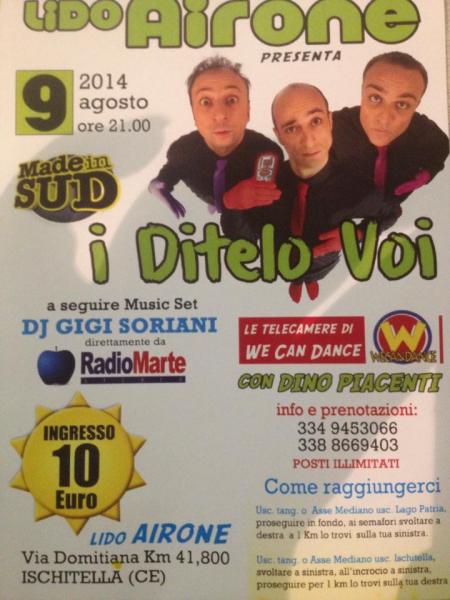 Lido Airone con Made in Sud e Radio Marte
