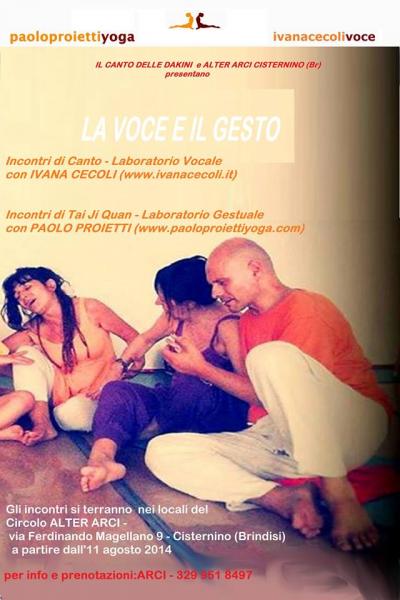 Incontri di Canto e di Tai Ji Quan