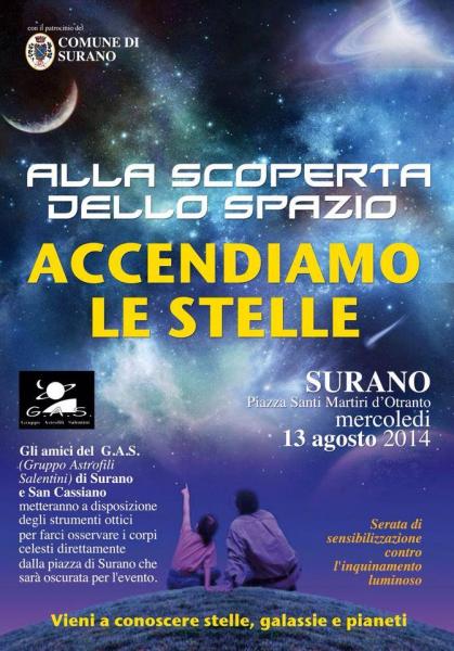 Alla Scoperta dello Spazio.... Accendiamo le Stelle