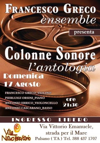 Francesco Greco Ensemble Colonne Sonore