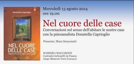 presentazione del libro "Nel Cuore delle Case"