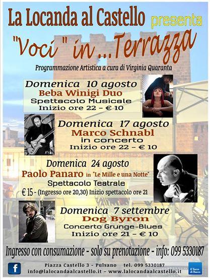 VOCI IN TERRAZZA presenta MARCO SCHNABL in CONCERTO
