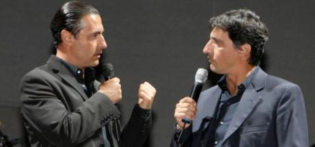 Emilio Solfrizzi e Antonio Stornaiolo in "Il Cotto e il Crudo"