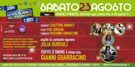Galoppo, musica e cabaret all'ippodromo di Agnano