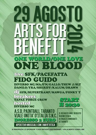 ARTS FOR BENEFIT - one world/one blood