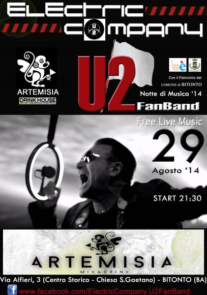 U2 Free Live Music by Electric Company