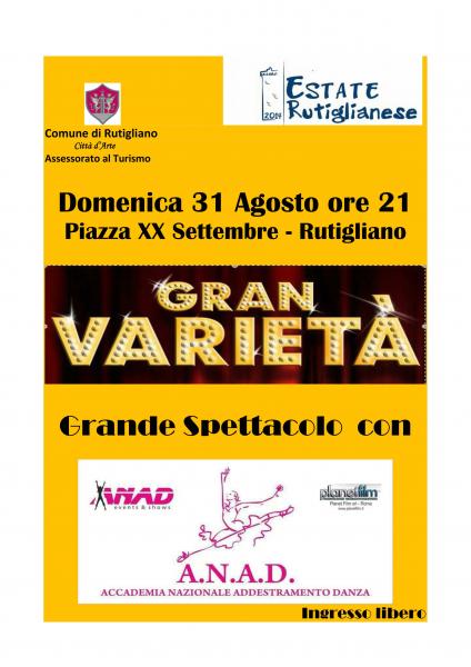 "GRAN VARIETÀ": Spettacolo dell’Accademia Nazionale Addestramento Danza dedicato alla storia del Varietà e del Musical