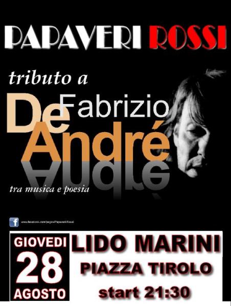 Tributo a Fabrizio De Andrè - PAPAVERI ROSSI