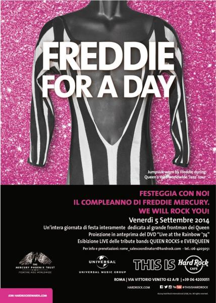 Freddie For a Day: Giornata Mondiale dedicata a Mercury