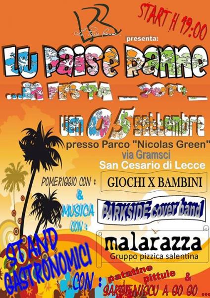 Malarazza in "Pizzica Concerto" al parco Nicholas Green