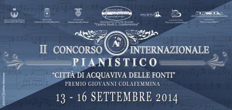 II Concorso Internazionale Pianistico Città di Acquaviva delle Fonti- Premio Giovanni Colafemmina.