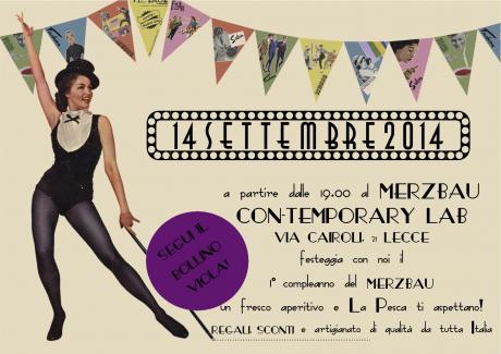 BUON COMPLEANNO MERZBAU! Aperitivo e promozioni per festeggiare il nostro primo anno insieme